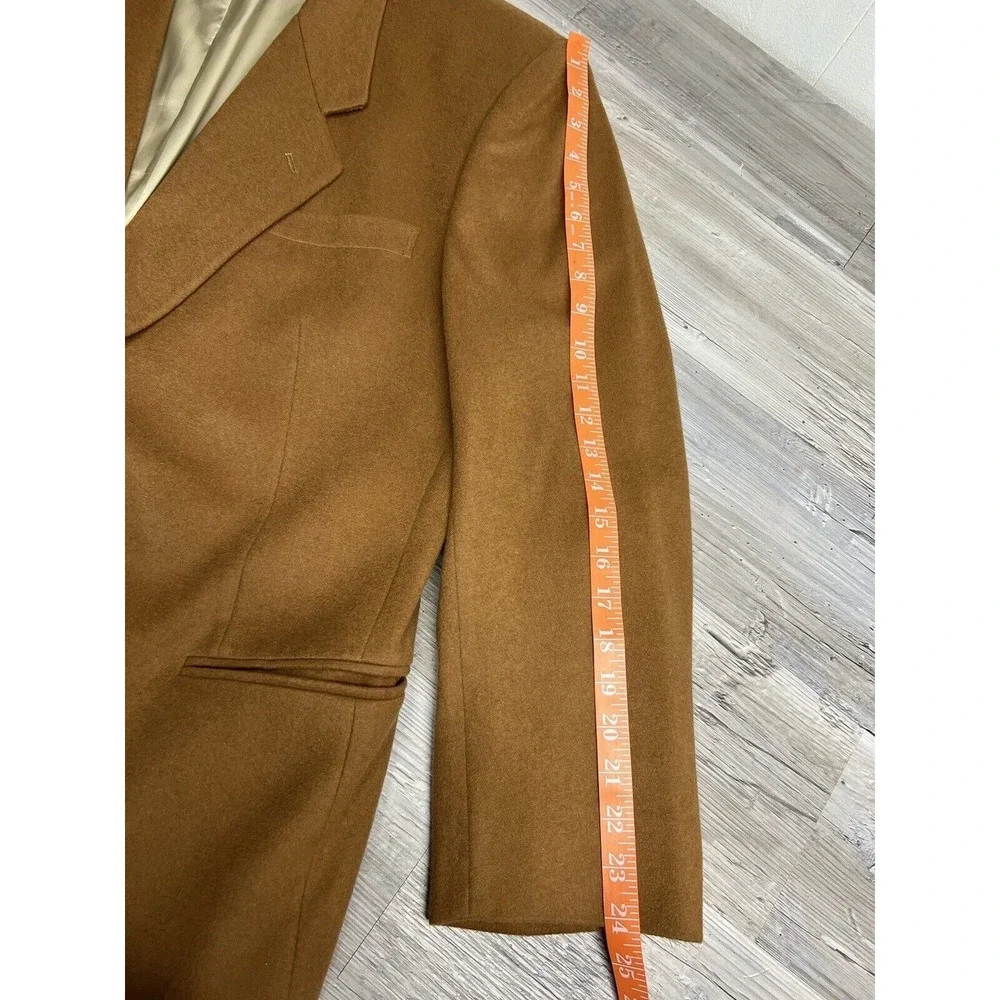 Vintage Gino Salvaggi International Collection Blazer Sport Coat Brown Wool 46 R